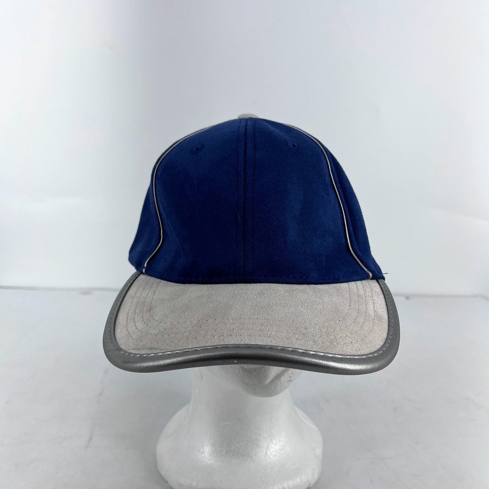 Nordstrom Rack Navy Grey Faux Suede Reflective Baseball Cap NR502065NS OS